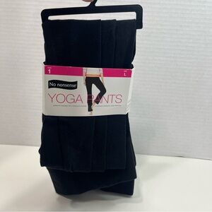 NO NONSENSE black flared leg sport Yoga Pant legging size large Amazon brand NWT